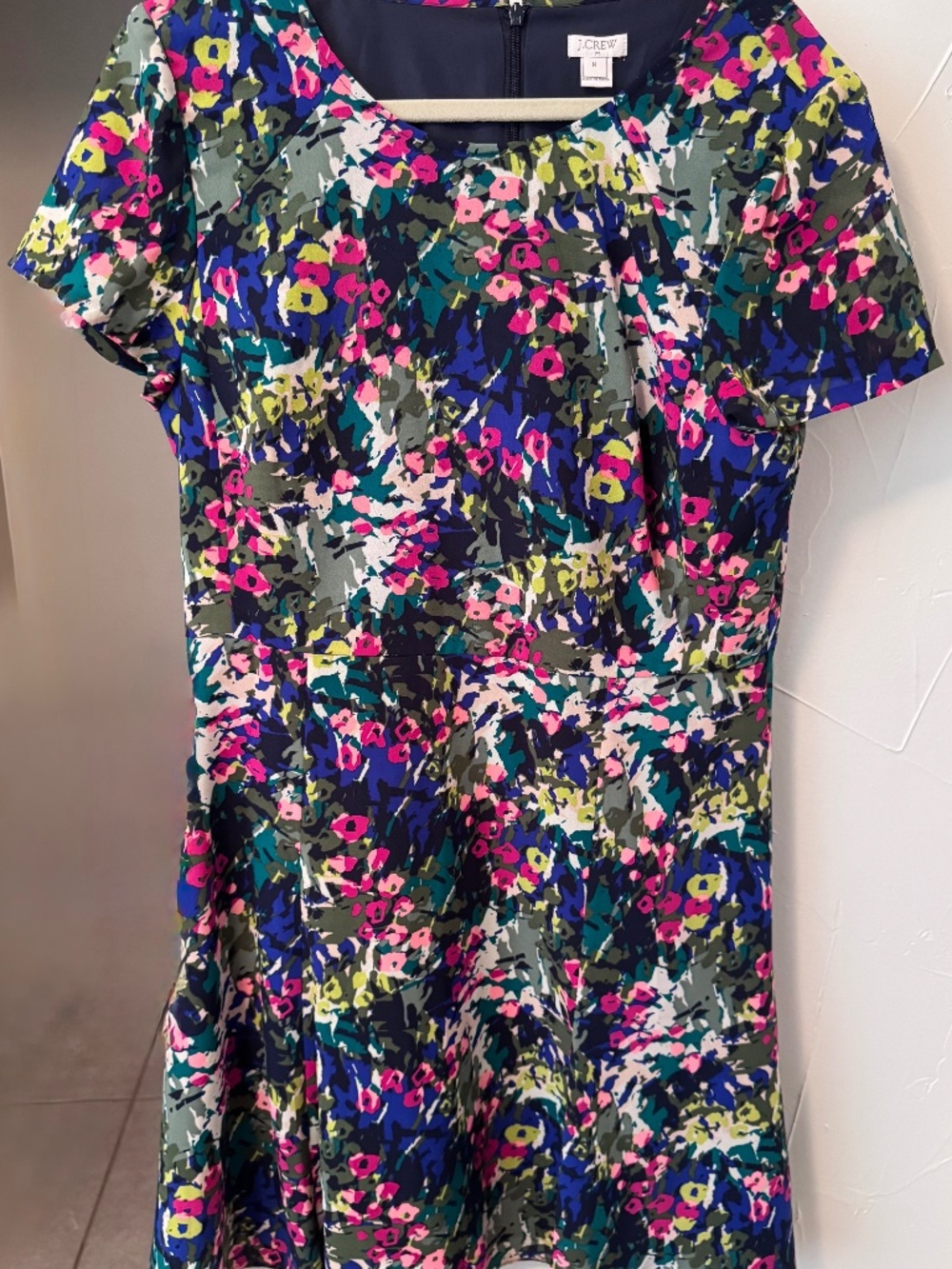 Jcrew Floral knee-length dress EUC Size 14